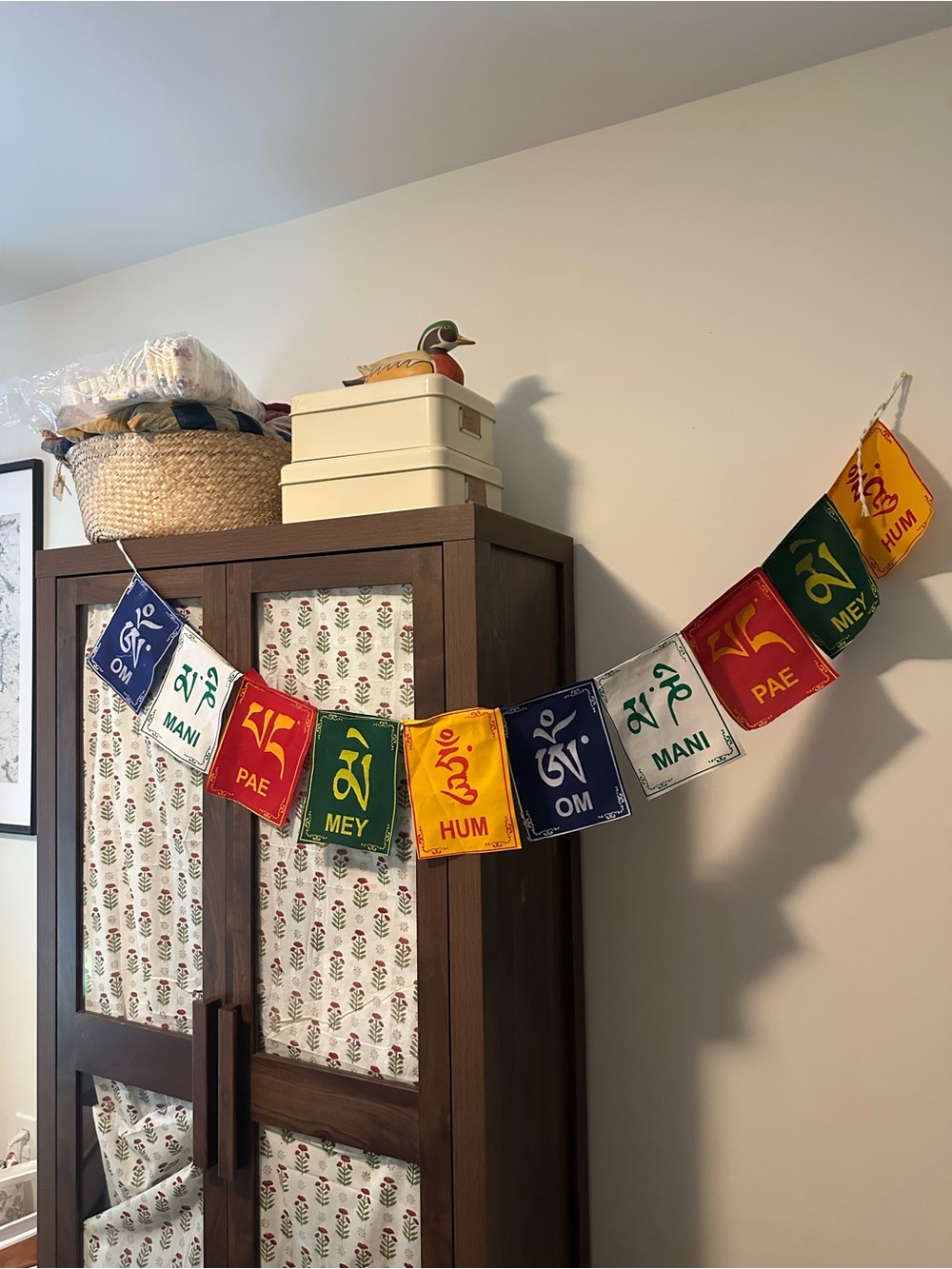 Colorful Tibetan Prayer Flag Banner - Red/Yellow/Green/Blue